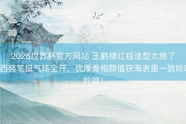 2026世界杯官方网站 王鹤棣红毯造型太绝了！西装笔挺气场全开，优厚骨相颜值获海表里一致吟唱！